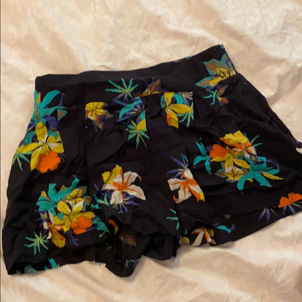 Tropical Skort Small Summer Shorts Flowy